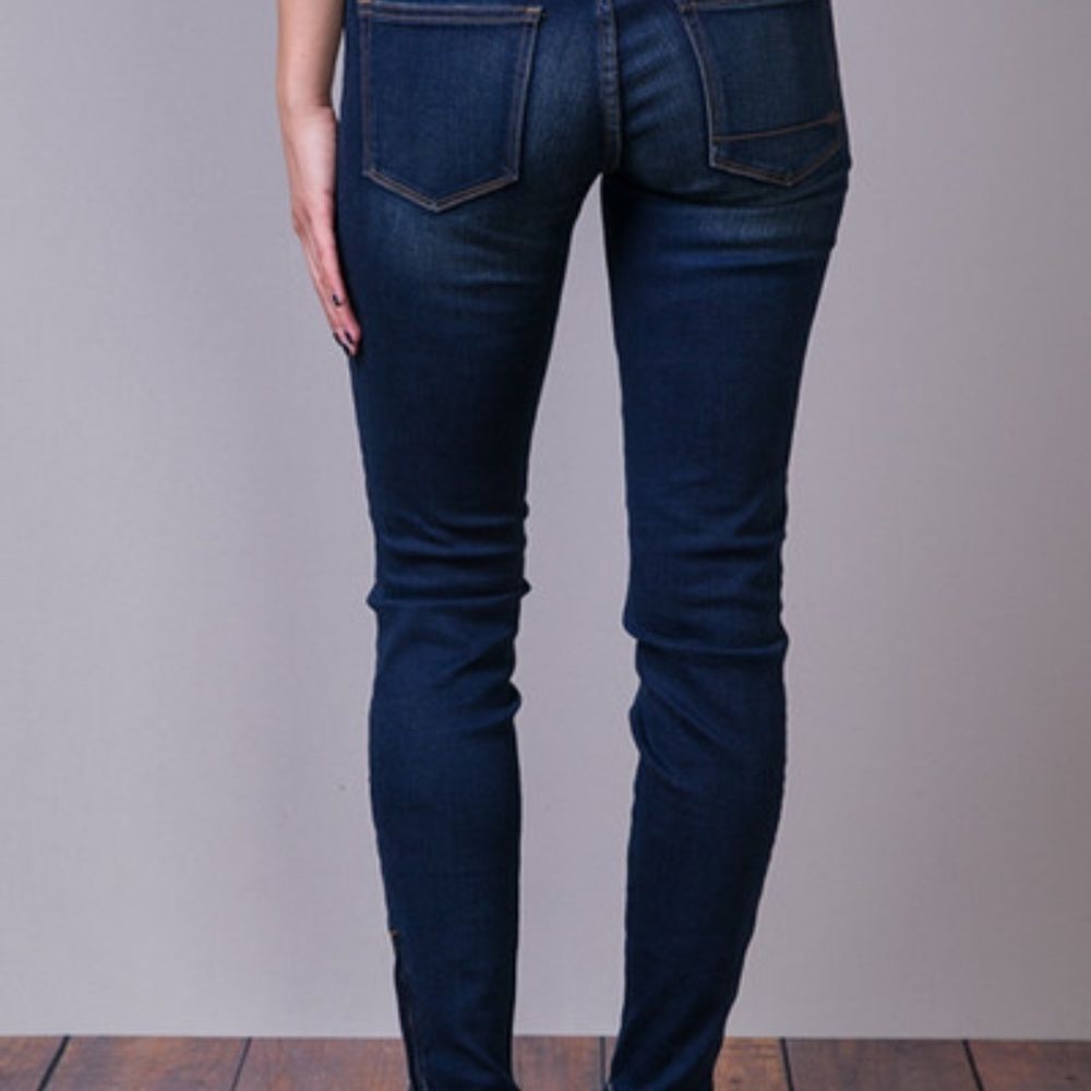 Henry & Belle Rustic Raw Hem Super Skinny Ankle Jeans‎ Sz 24